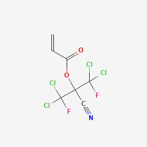 2-Cyano-1,3-difluorotetrachloropropan-2-yl acrylate