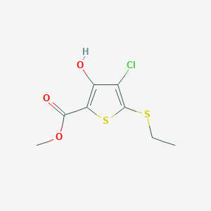 Methyl 4-chloro-5-(ethylthio)-3-hydroxythiophene-2-carboxylate