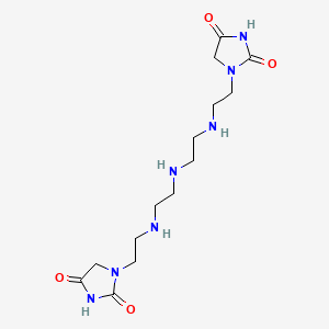 molecular formula C14H25N7O4 B12064091 1,1'-(Iminobis(ethane-2,1-diyliminoethane-2,1-diyl))bisimidazolidine-2,4-dione CAS No. 98690-27-8