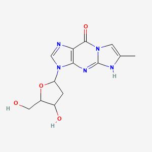 3-[4-hydroxy-5-(hydroxymethyl)oxolan-2-yl]-6-methyl-5H-imidazo[1,2-a]purin-9-one