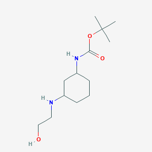 tert-butyl N-[3-(2-hydroxyethylamino)cyclohexyl]carbamate