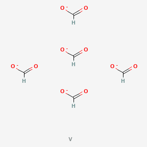 molecular formula C5H5O10V-5 B12064148 Formic acid, vanadium salt CAS No. 98841-55-5