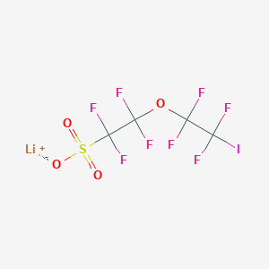 molecular formula C4F8ILiO4S B12064150 Lithium 5-iodooctafluoro-3-oxapentanesulfonate 