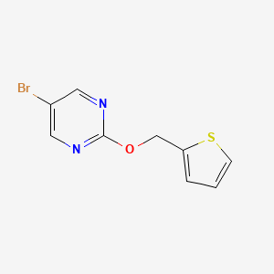 molecular formula C9H7BrN2OS B12064163 5-Bromo-2-(thiophen-2-ylmethoxy)-pyrimidine 