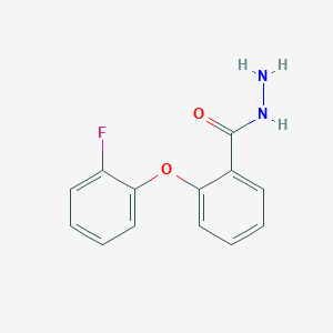 molecular formula C13H11FN2O2 B12064194 2-(2-Fluorophenoxy)benzohydrazide CAS No. 767310-78-1