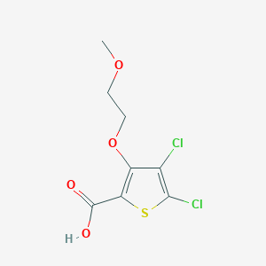 molecular formula C8H8Cl2O4S B12064196 4,5-Dichloro-3-(2-methoxyethoxy)thiophene-2-carboxylic acid 