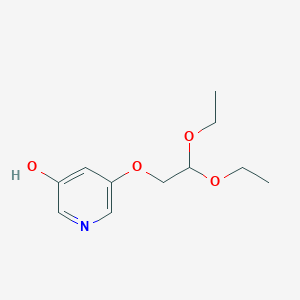 molecular formula C11H17NO4 B12064206 5-(2,2-Diethoxyethoxy)pyridin-3-ol 