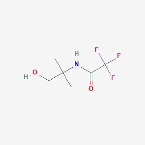 molecular formula C6H10F3NO2 B12064212 2,2,2-Trifluoro-N-(1-hydroxy-2-methylpropan-2-yl)acetamide 