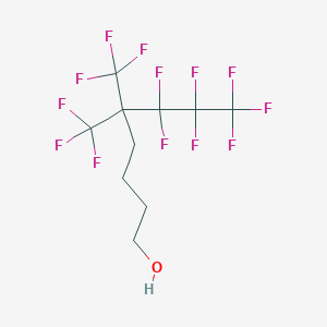 molecular formula C10H9F13O B12064235 6,6,7,7,8,8,8-Heptafluoro-5,5-bis(trifluoromethyl)octan-1-ol 