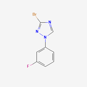 3-bromo-1-(3-fluorophenyl)-1H-1,2,4-triazole