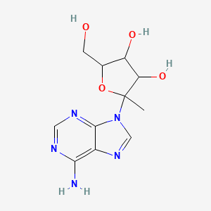 molecular formula C11H15N5O4 B12064252 6-Amino-9-(1-deoxy-beta-d-psicofuranosyl)purine 