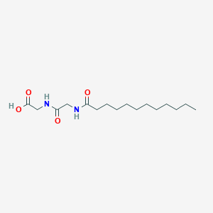 molecular formula C16H30N2O4 B12064260 Glycine, N-(1-oxododecyl)glycyl- CAS No. 56217-78-8