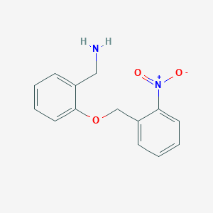 [2-[(2-Nitrophenyl)methoxy]phenyl]methanamine