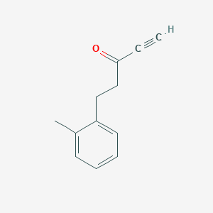 molecular formula C12H12O B12064497 5-o-Tolyl-pent-1-yn-3-one 