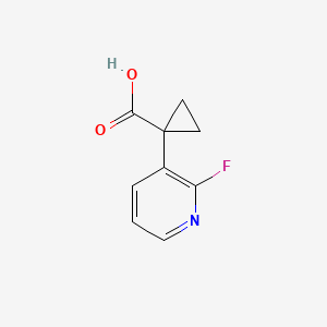 molecular formula C9H8FNO2 B12064516 1-(2-Fluoropyridin-3-YL)cyclopropane-1-carboxylic acid 