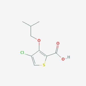 molecular formula C9H11ClO3S B12064533 4-Chloro-3-isobutoxythiophene-2-carboxylic acid 