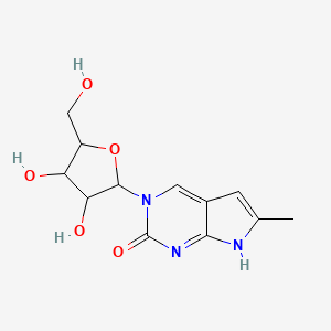 3-[3,4-dihydroxy-5-(hydroxymethyl)oxolan-2-yl]-6-methyl-7H-pyrrolo[2,3-d]pyrimidin-2-one