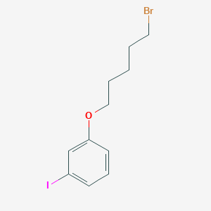 molecular formula C11H14BrIO B12064543 1-((5-Bromopentyl)oxy)-3-iodobenzene 