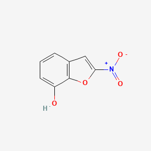 molecular formula C8H5NO4 B1206461 2-Nitro-7-hydroxybenzofuran CAS No. 40739-73-9