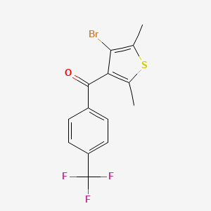 (4-Bromo-2,5-dimethylthiophen-3-yl)(4-(trifluoromethyl)phenyl)methanone