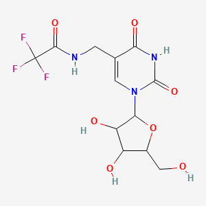 molecular formula C12H14F3N3O7 B12064639 5-(N-Trifluoroacetyl)aminomethyluridine 