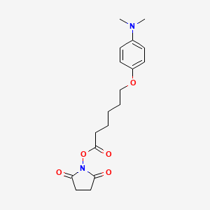 molecular formula C18H24N2O5 B12064657 2,5-Dioxopyrrolidin-1-yl 6-(4-(dimethylamino)phenoxy)hexanoate 