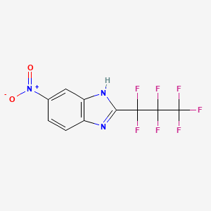 2-(Heptafluoropropyl)-6-nitro-1H-benzimidazole