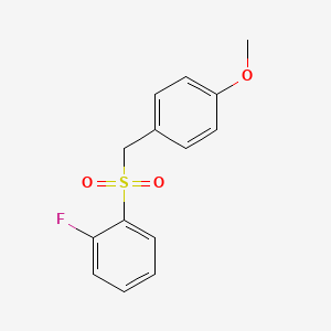 1-Fluoro-2-[(4-methoxyphenyl)methanesulfonyl]benzene