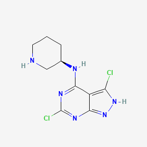 molecular formula C10H12Cl2N6 B12064739 3,6-Dichloro-N-[(3R)-piperidin-3-yl]-1H-pyrazolo[3,4-d]pyrimidin-4-amine CAS No. 2007916-09-6