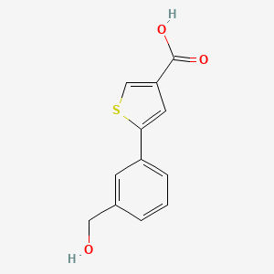 5-(3-(Hydroxymethyl)phenyl)thiophene-3-carboxylic acid