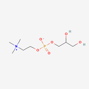 molecular formula C8H20NO6P B1206476 甘油磷酸胆碱 CAS No. 563-24-6