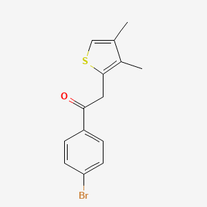 1-(4-Bromophenyl)-2-(3,4-dimethylthiophen-2-yl)ethanone