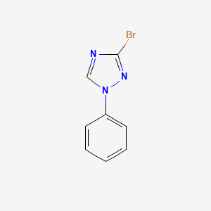 molecular formula C8H6BrN3 B12064866 3-bromo-1-phenyl-1H-1,2,4-triazole 