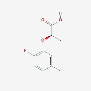 molecular formula C10H11FO3 B12064901 (2R)-2-(2-fluoro-5-methylphenoxy)propanoic acid 