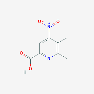 molecular formula C8H8N2O4 B12064909 5,6-Dimethyl-4-nitropyridine-2-carboxylic acid CAS No. 501357-46-6