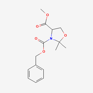 (R)-3-benzyl 4-methyl 2,2-dimethyloxazolidine-3,4-dicarboxylate