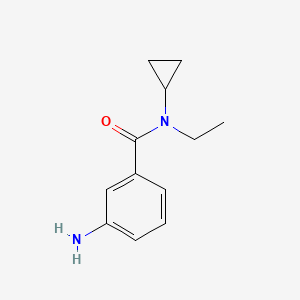 molecular formula C12H16N2O B12064938 3-amino-N-cyclopropyl-N-ethylbenzamide 