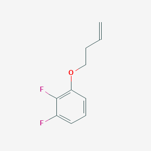 molecular formula C10H10F2O B12064950 Benzene, 1-(3-butenyloxy)-2,3-difluoro- CAS No. 404579-01-7