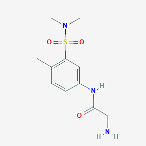 2-amino-N-[3-(dimethylsulfamoyl)-4-methylphenyl]acetamide