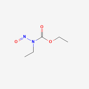 molecular formula C5H10N2O3 B1206499 Nitrosoethylurethane CAS No. 614-95-9