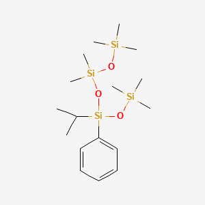 molecular formula C17H36O3Si4 B12064993 Poly(2-phenylpropyl)methylsiloxane 1000cs 