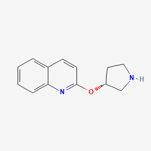 molecular formula C13H14N2O B12065006 R 2-(Pyrrolidin-3-yloxy)-quinoline 