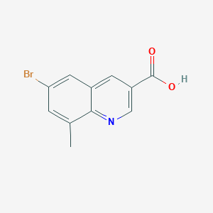 molecular formula C11H8BrNO2 B12065039 6-Bromo-8-methylquinoline-3-carboxylic acid CAS No. 1189107-62-7