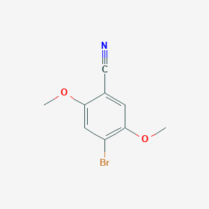 molecular formula C9H8BrNO2 B12065072 4-Bromo-2,5-dimethoxybenzonitrile 