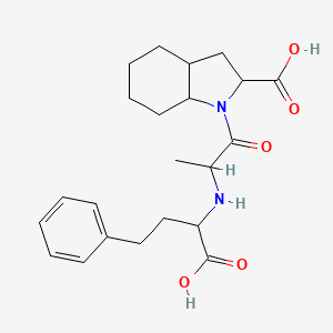 1H-Indole-2-carboxylicacid, 1-[2-[(1-carboxy-3-phenylpropyl)amino]-1-oxopropyl]octahydro-