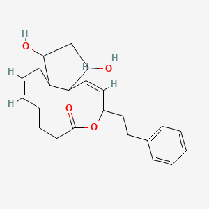 (2Z,10Z)-14,16-dihydroxy-4-(2-phenylethyl)-5-oxabicyclo[11.3.0]hexadeca-2,10-dien-6-one