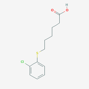 molecular formula C12H15ClO2S B12065131 Hexanoic acid, 6-[(2-chlorophenyl)thio]- 