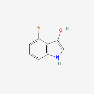 molecular formula C8H6BrNO B12065162 4-Bromo-1H-indol-3-ol 