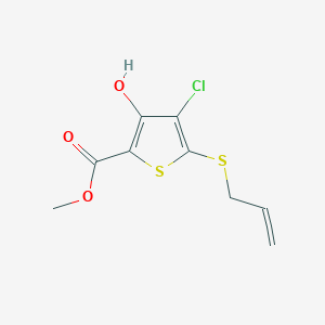 Methyl 5-(allylthio)-4-chloro-3-hydroxythiophene-2-carboxylate