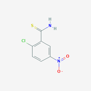 molecular formula C7H5ClN2O2S B12065194 2-Chloro-5-nitrothiobenzamide CAS No. 1233505-72-0